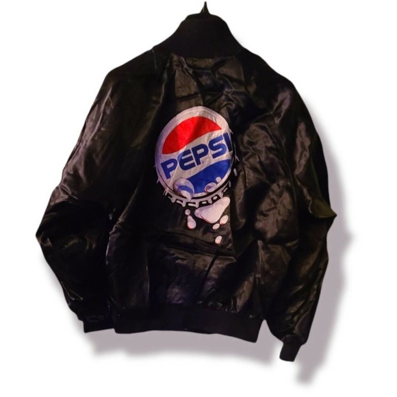 Vintage Stormin Norman Pepsi Windbreaker Button Up Jacket Large L - Picture 2 of 4